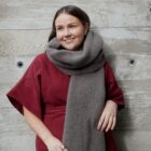 merino products, merino scarf, merino fleece, Haruu, Estonian design, winter clothing, warm scarf
