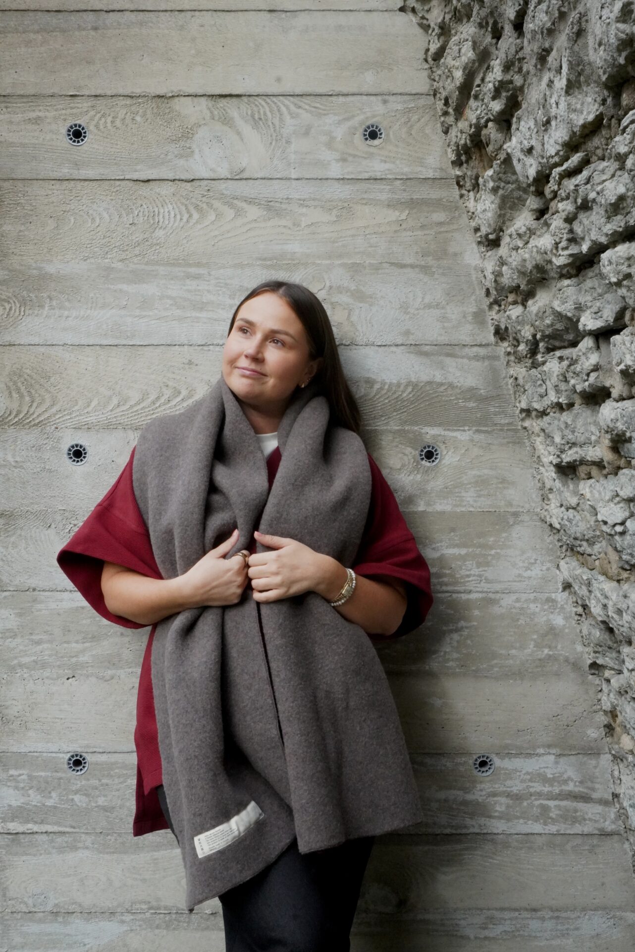 merino products, merino scarf, winter clothing, warm scarf, Haruu, Estonian design