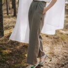 Haruu, Estonian design, linen clothing, comfortable summer pants, comfortable pants, linen pants, kimono, full-length linen pants